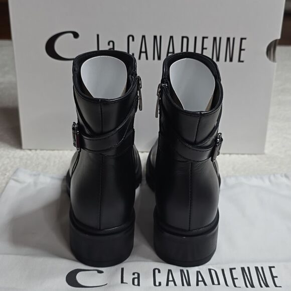 NIB LA CANADIENNE SHAI LEATHER BOOTIE SIZE 5.5 - Picture 4 of 12